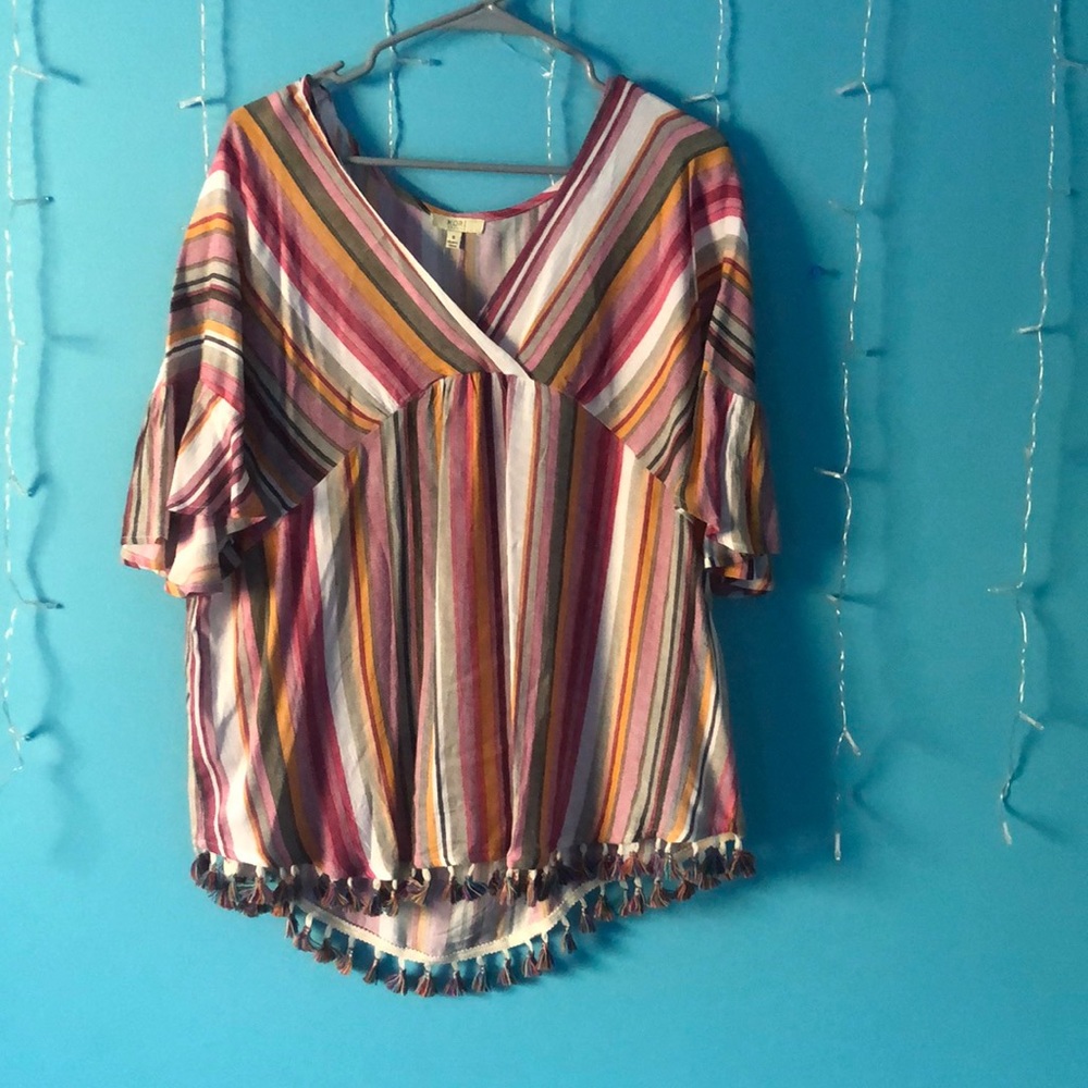 striped blouse